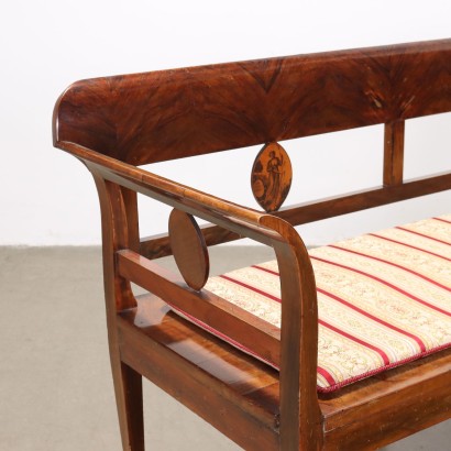 divano,Divanetto Impero in Noce