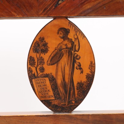 divano,Divanetto Impero in Noce