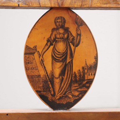 divano,Divanetto Impero in Noce