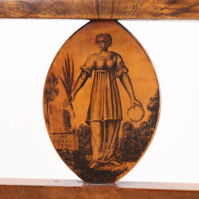 divano,Divanetto Impero in Noce