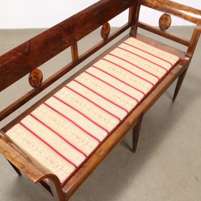 divano,Divanetto Impero in Noce