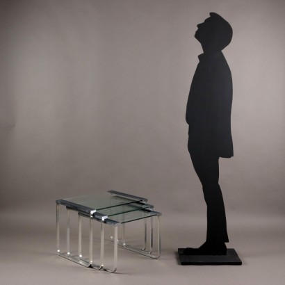 Ensemble de tables gigognes des années 70, Ensemble de tables gigognes des années 70, Ensemble de tables gigognes des années 70