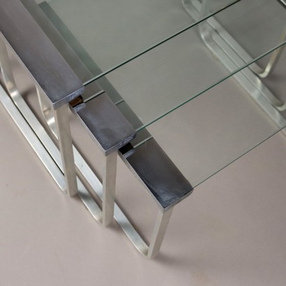 Ensemble de tables gigognes des années 70, Ensemble de tables gigognes des années 70, Ensemble de tables gigognes des années 70