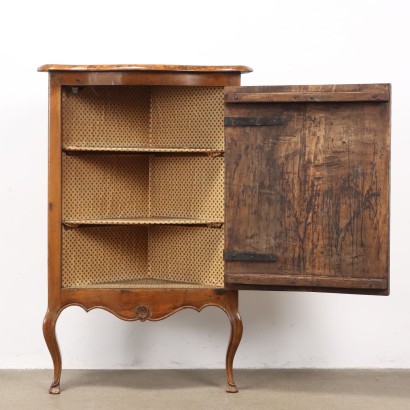 Armoire d'angle, armoire d'angle baroque en noyer