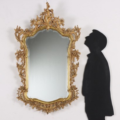 MIROIR, miroir de style rococo