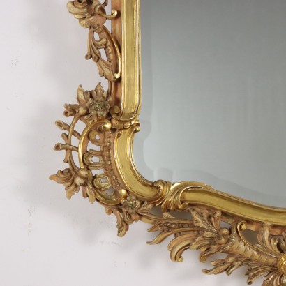 MIROIR, miroir de style rococo