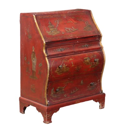 Ribalta in Pioppo in Stile Chinoiserie