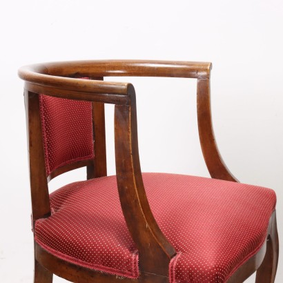 Coppia poltroncine,Coppia di poltroncine,Coppia di Poltroncine in Noce