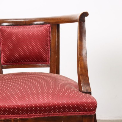 Coppia poltroncine,Coppia di poltroncine,Coppia di Poltroncine in Noce