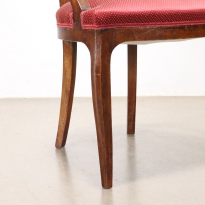 Coppia poltroncine,Coppia di poltroncine,Coppia di Poltroncine in Noce