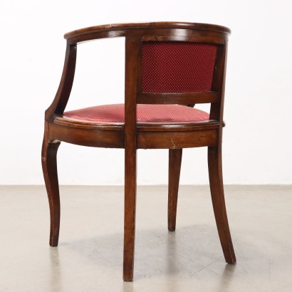 Coppia poltroncine,Coppia di poltroncine,Coppia di Poltroncine in Noce