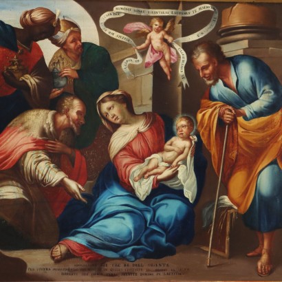 Dipinto Adorazione dei Magi