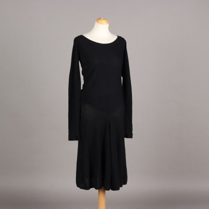 Alaia Abito in Maglia Nero