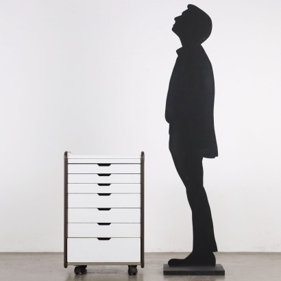 Petite armoire à tiroirs des années 80