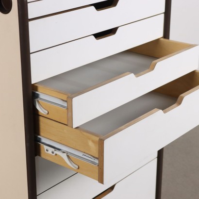 Petite armoire à tiroirs des années 80