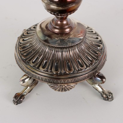 Pareja de Candelabros de Plata F.lli, Candelabros de Plata F.lli Di Leone M