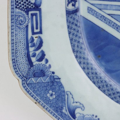Plato de porcelana, plato de porcelana octogonal