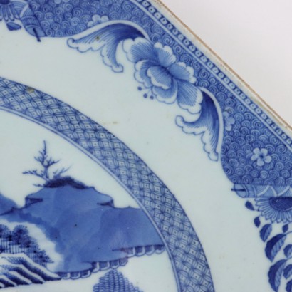 Plato de porcelana, plato de porcelana octogonal