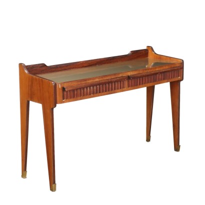 Consolle con Piano in Vetro Anni 60