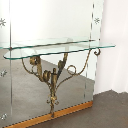Mirror with 50's Console