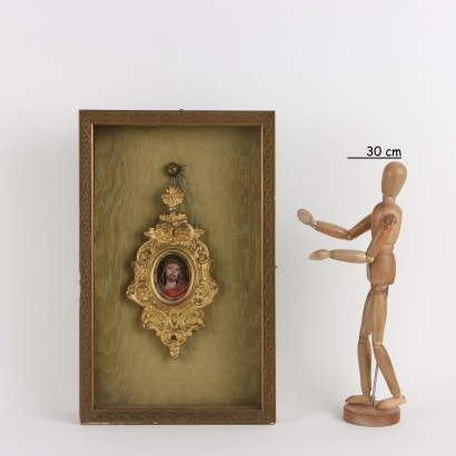 Rostro de Cristo en Madera Tallada en