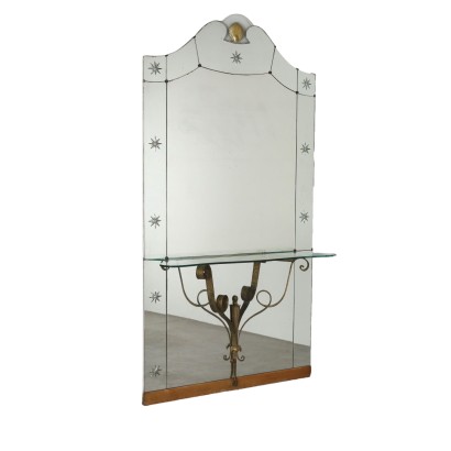 Mirror with 50's Console