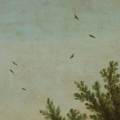 Dipinto Paesaggio con Figure