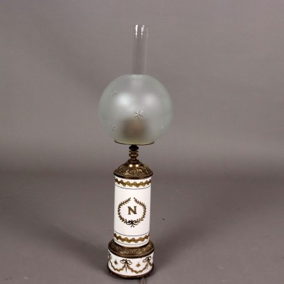 LAMPADA DA TAVOLO,Lampada ad olio Impero