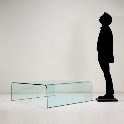 Mesa de centro de cristal