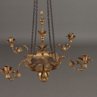 Goldener Kronleuchter, Biedermeier-Kronleuchter