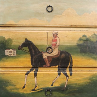 Comodino,Comodino Dipinto