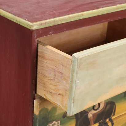 Comodino,Comodino Dipinto