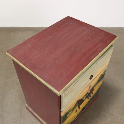 Comodino,Comodino Dipinto