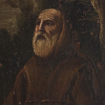 Dipinto San Francesco da Paola Placa%,San Francesco da Paola riceve il uo ,Dipinto San Francesco da Paola Placa%,Dipinto San Francesco da Paola Placa l
