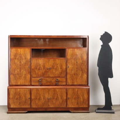 Mobile Credenza Decò in radica Anni