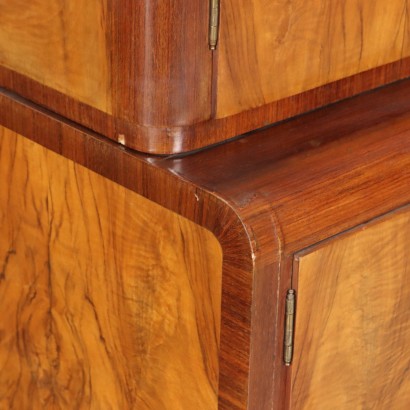 Mobile Credenza Decò in radica Anni