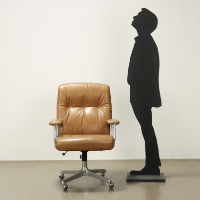 Sedia da ufficio girevole Anni 60