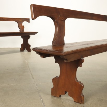 Coppia panche,Coppia di Panche in Noce