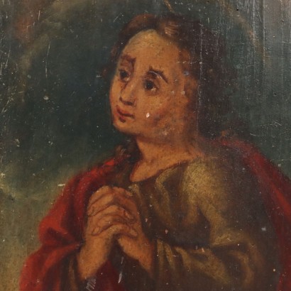 Credenzino con ante dipinte