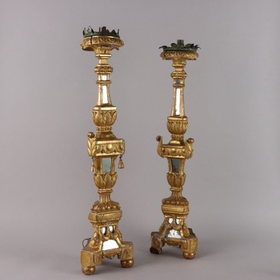 Paar Leuchter, Paar neoklassizistische Leuchter