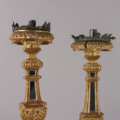 Paar Leuchter, Paar neoklassizistische Leuchter