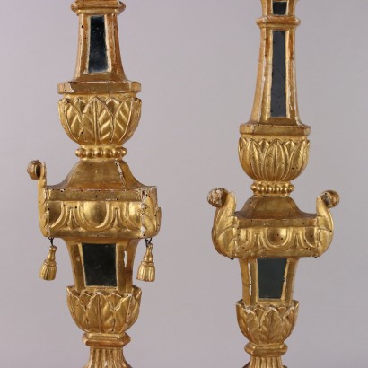 Paar Leuchter, Paar neoklassizistische Leuchter