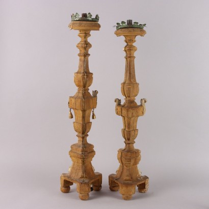 Paar Leuchter, Paar neoklassizistische Leuchter