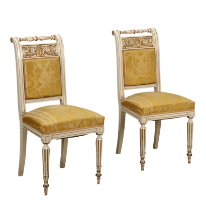 Coppia Sedie in Stile Neoclassico