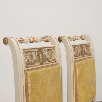 Coppia sedie in stile neoclassico
