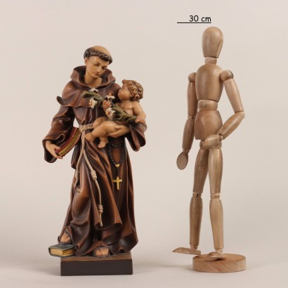 Wooden Statue of Saint Anthony from