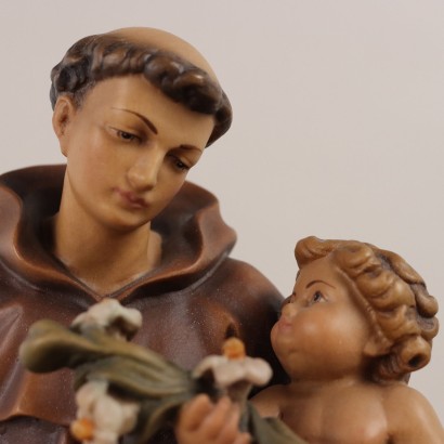 Wooden Statue of Saint Anthony from