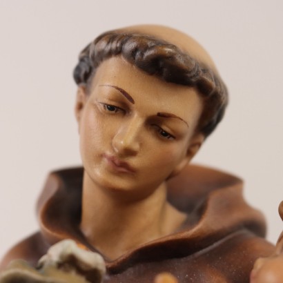 Wooden Statue of Saint Anthony from