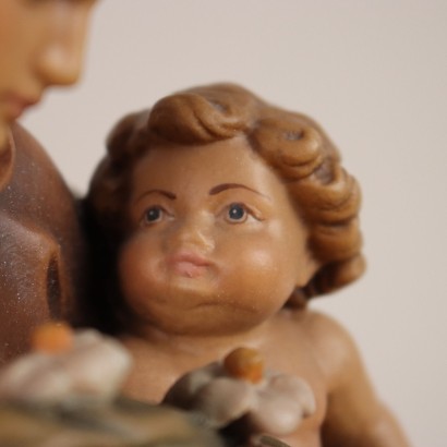 Wooden Statue of Saint Anthony from