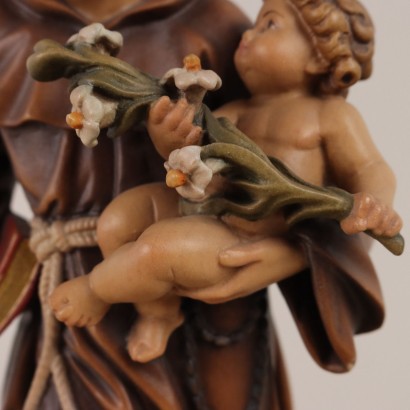Wooden Statue of Saint Anthony from